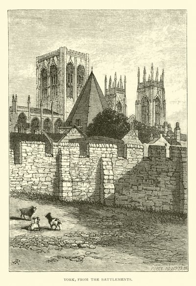 York, von den Zinnen von English School