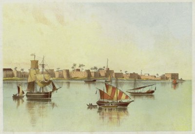 Sansibar vom Meer aus von English School