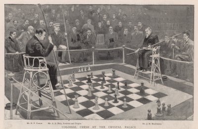 Kolossales Schach im Crystal Palace von Enoch Ward