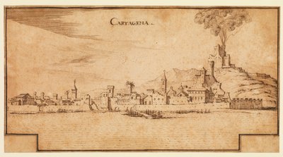 Ansicht von Cartagena, Spanien, ca. 1642 von Ercole Frigoni Bazzicaluva