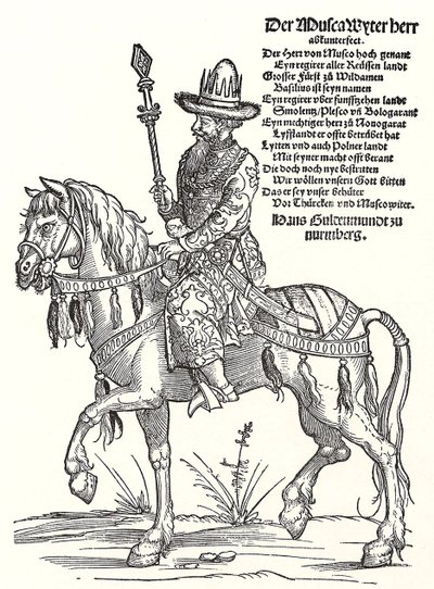 Porträt von Großfürst Wassili III. Iwanowitsch von Moskau 1479-1533 von Erhard Schon