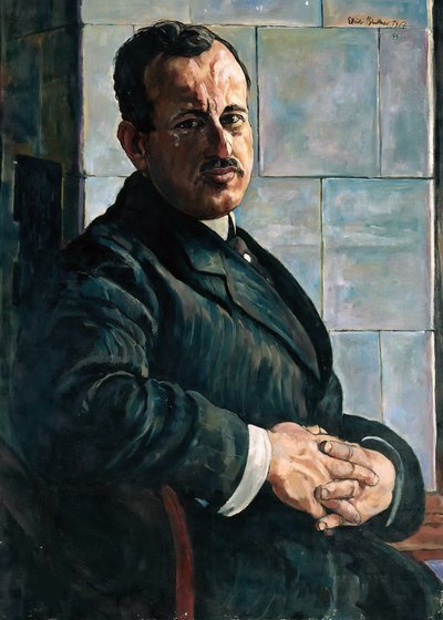 Porträt von Georg Hermann 1871-1943, 1917-1918 von Erich Büttner
