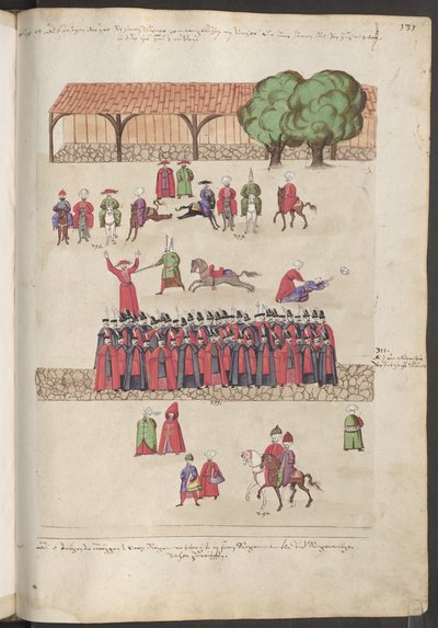 Gebäude in Konstantinopel: Ansicht des ersten Hofes des Palastes von Erich Lessing