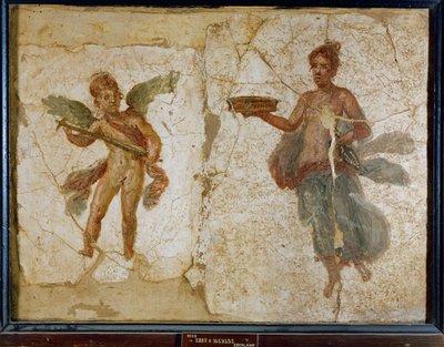Eros und Mänade, aus Herculaneum von Erich Lessing