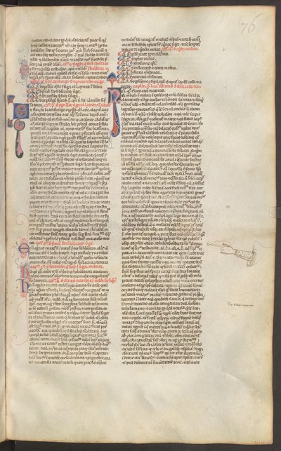 Vollseite: Text mit Initiale von Erich Lessing