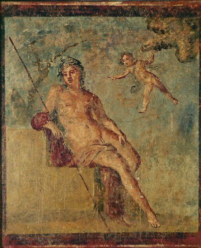 Ganymed. Wandmalerei aus Pompeji, Italien von Erich Lessing