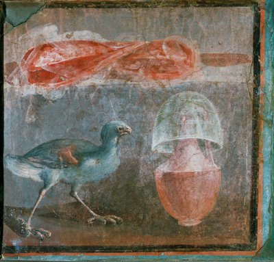 Stillleben mit Huhn von Erich Lessing