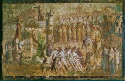 Das Trojanische Pferd vor Troja von Erich Lessing