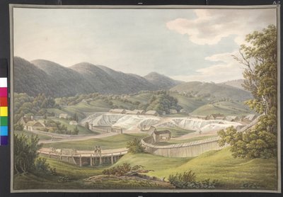 Ansicht der Salinen von Rhonaszek, Ungarn, Kreis Marmaros von Erich Lessing