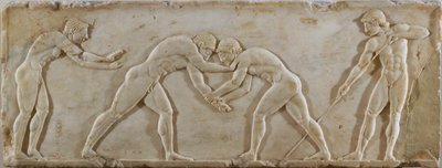 Junge Achaier bei einem sportlichen Wettkampf von Erich Lessing