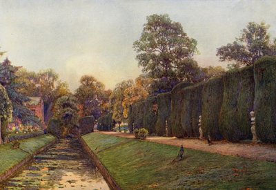 Die große Hecke in Campsea Ashe, Suffolk von Ernest Arthur Rowe