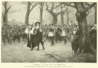 Karl I. auf dem Weg zur Hinrichtung von Ernest Crofts