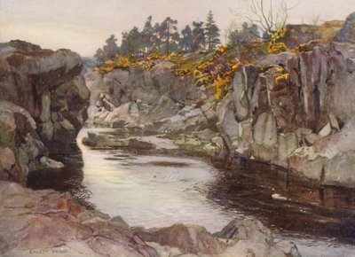 Die Schlucht unterhalb des Linn von Ernest Edward Briggs