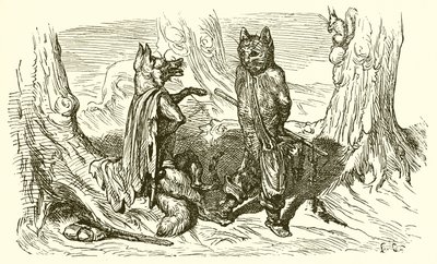 Die Katze und der Fuchs von Ernest Henry Griset