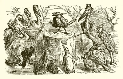 Der Pfau und die Elster von Ernest Henry Griset