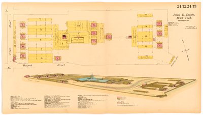 Hexamer General Survey; Band 25, Platte 2432-2433, 1891 von Ernest Hexamer