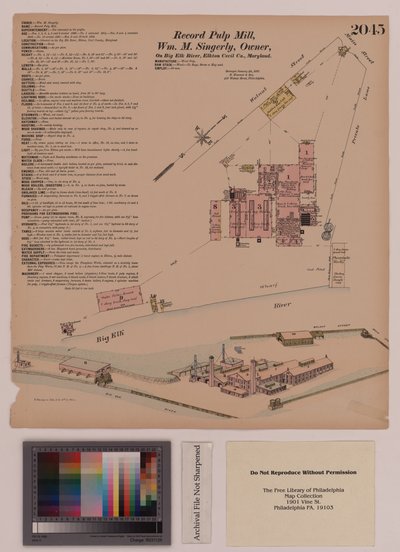 Record Pulp Mill, Elkton, Maryland, Hexamer General Surveys, 1808 von Ernest Hexamer