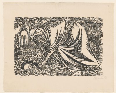 Begräbnis eines toten Kindes von Ernst Barlach (signed by artist)