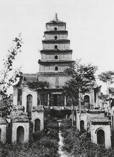 Sianfu, Ta yen ta, Shensi, Große Wildganspagode von Ernst Boerschmann
