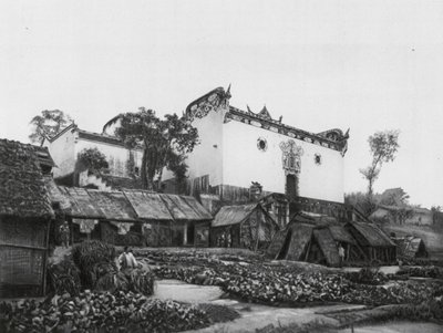 Wanhien, Huan hou kung, Szechuan, General Chang Feis Gedenktempel an den hohen Ufern des Jangtse von Ernst Boerschmann