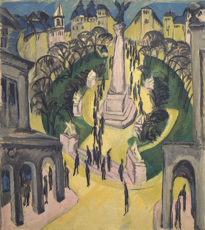 Der Belle-Alliance-Platz in Berlin von Ernst Ludwig Kirchner