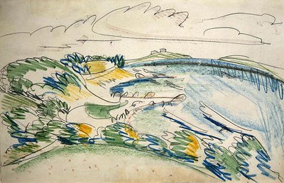 Küste von Fehmarn bei Wulfen von Ernst Ludwig Kirchner