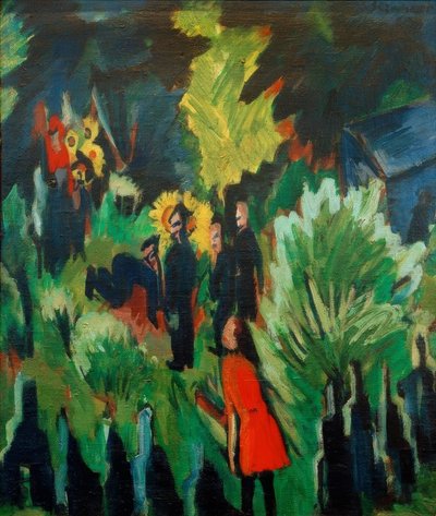 Garten Graef in Jena von Ernst Ludwig Kirchner