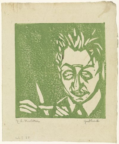 Glasbläser (Walter Kirchner) von Ernst Ludwig Kirchner