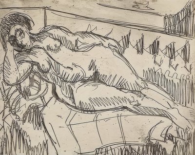 Liegender Akt von Ernst Ludwig Kirchner