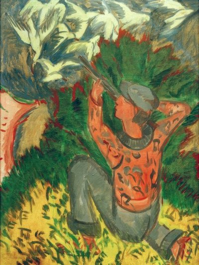 Möwenjäger im Gehölz von Ernst Ludwig Kirchner