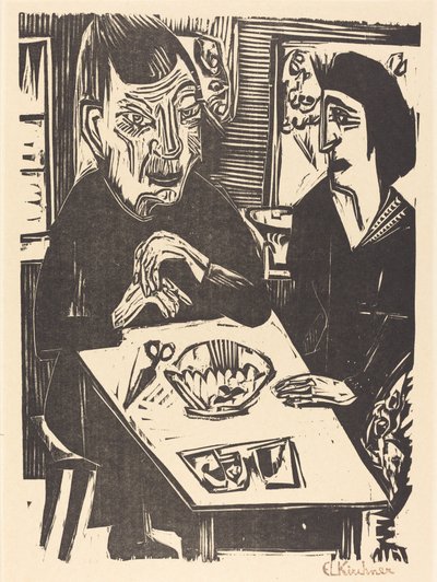 Alte und jüngere Frau von Ernst Ludwig Kirchner
