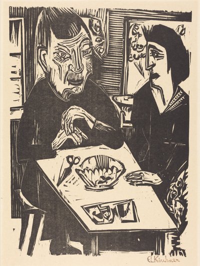 Alte und jüngere Frau von Ernst Ludwig Kirchner