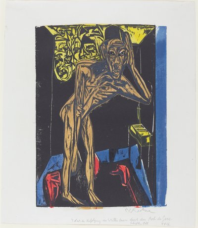 Peter Schlemihls wundersame Geschichte: Schlemihl in der Einsamkeit des Zimmers von Ernst Ludwig Kirchner