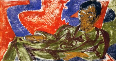 Porträt des Malers Otto Mueller von Ernst Ludwig Kirchner