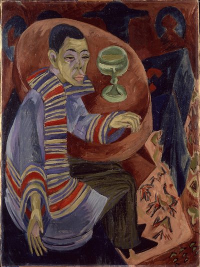 Selbstporträt als Trinker von Ernst Ludwig Kirchner