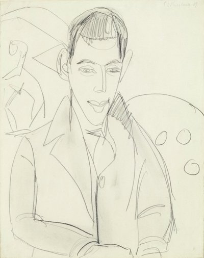 Junger Dichter (Simon Guttmann) von Ernst Ludwig Kirchner