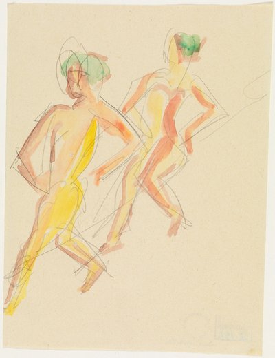 Zwei Tanzende von Ernst Ludwig Kirchner