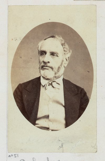 Delescluze Louis Charles (1809-1871). Journaliste, erlebte mehrere Verurteilungen (Geldstrafen) und Inhaftierungen (Cayenne) für seine demokratischen und sozialen revolutionären Ideen (1830). Gewählt in den Rat der Kommune, Mitglied des Komitees des... von Etienne Carjat