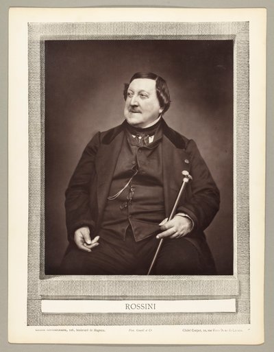 Gioachino Antonio Rossini (italienischer Komponist, 1792-1868) von Etienne Carjat