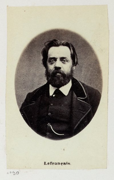Lefrançois Adolphe Gustave, genannt Gustave Lefrançais (1826-1901). Lehrer, gründete 1849 mit Pauline Roland (1805-1852) die Vereinigung der sozialistischen Lehrer. Mitglied der Kommune, saß in der Kommission für Arbeit und Finanzen... von Etienne Carjat