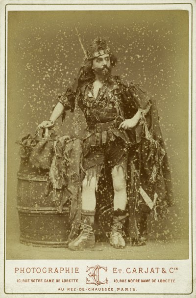 Mortimer in der Rolle des Königs der Landstreicher von Etienne Carjat