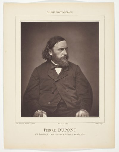 Pierre Dupont von Etienne Carjat