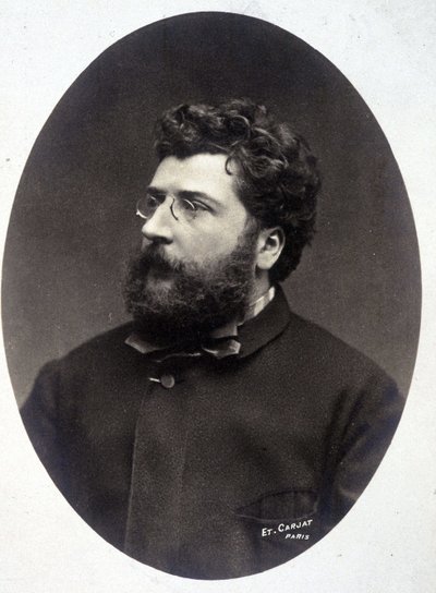 Porträt des Komponisten Georges Bizet von Etienne Carjat