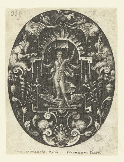 Jupiter mit seinem Adler zu seinen Füßen von Etienne Delaune