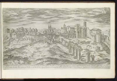 Monte Celio in Rom (Bauwerke aus der Antike) von Etienne Duperac