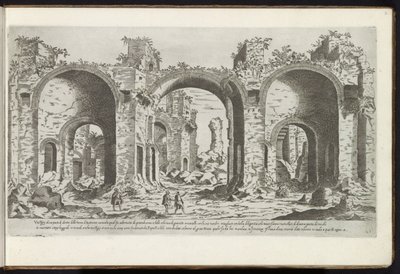 Ruinen der Caracalla-Thermen in Rom von Etienne Duperac