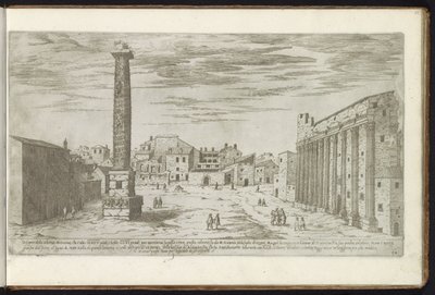 Säule des Antoninus Pius in Rom von Etienne Duperac