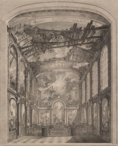 Innenansicht der Enfants Trouvés, 1759 von Etienne Fessard