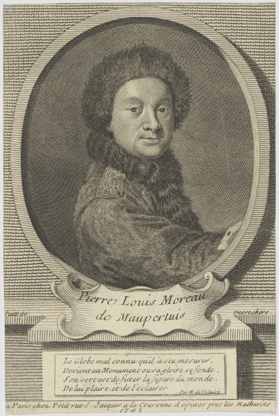 Pierre Louis Moreau de Maupertuis 1698-1759, 1743 von Etienne Jehandier Desrochers