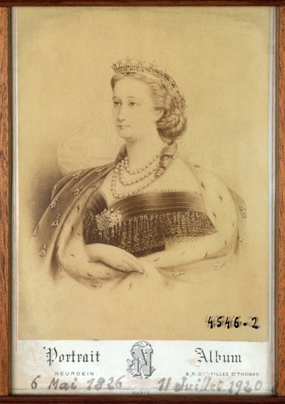 Porträt der Kaiserin Eugénie von Etienne & Neurdein Louis Antonin (1846 p. 1915) Neurdein